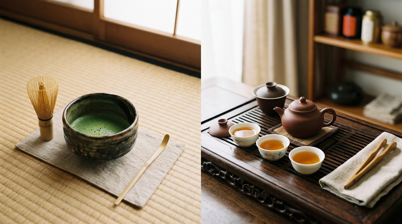 Cérémonie du thé chinoise ou japonaise : les différences clés